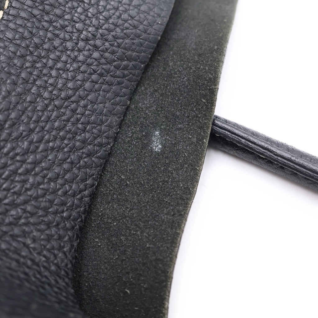 TOD'S(トッズ) D BAG イタリア製 シボレザー ホワイトステッチ D トートバッグ ブラック レディース