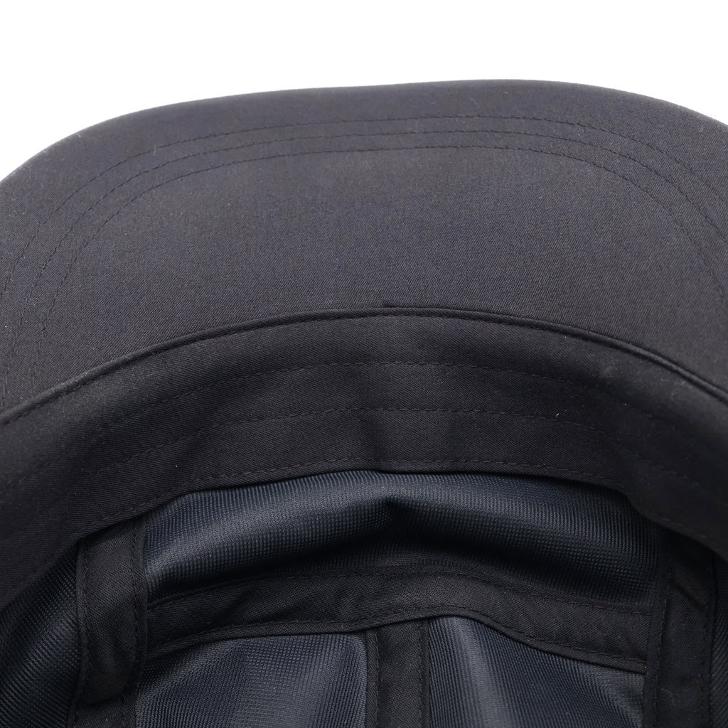 WTAPS(ダブルタップス) 23AW T-5 01 CAP POLY TWILL SPEC ロゴプリント キャンプキャップ 帽子 ブラック 232HCDT-HT06