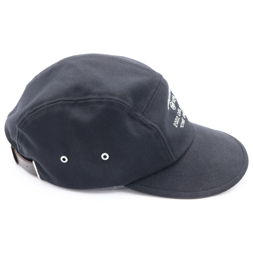 WTAPS(ダブルタップス) ×UNDERCOVER 21AW SWAP CAP WOPO TWILL アンダーカバー ロゴエンブロイダリー キャンプキャップ 帽子 ブラック 212HCUCD-HT01S