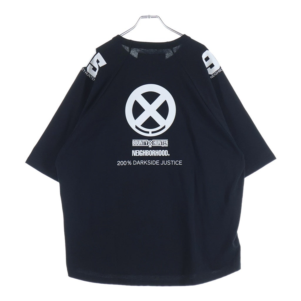 NEIGHBORHOOD(ネイバーフッド) 25SS ×RUSSEL ATHLETIC ×BOUNTY HUNTER CREWNECK SS ラッセルアスレチック バウンティハンター ロゴプリント クルーネック半袖Tシャツ カットソー 251PCBHN-ST03