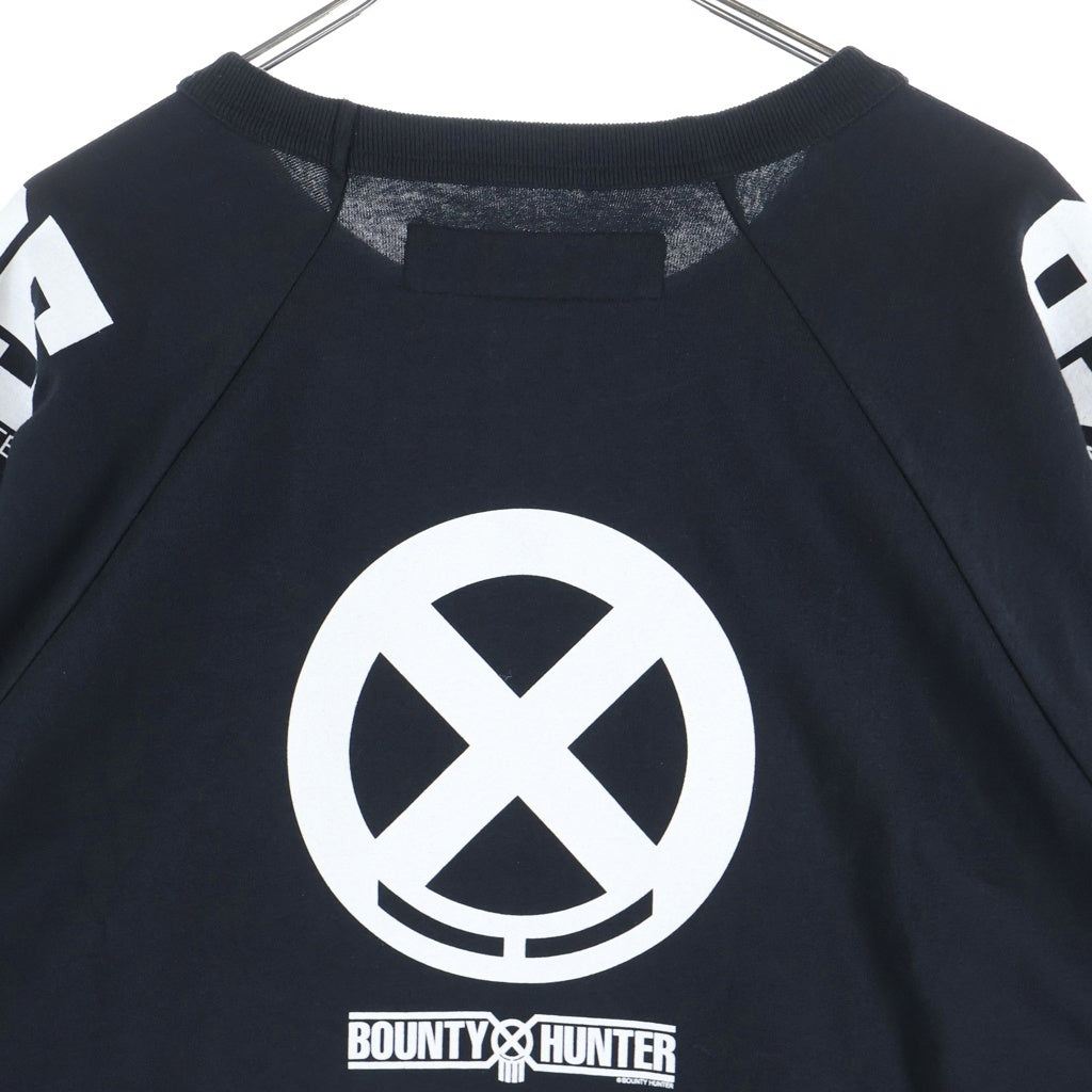 NEIGHBORHOOD(ネイバーフッド) 25SS ×RUSSEL ATHLETIC ×BOUNTY HUNTER CREWNECK SS ラッセルアスレチック バウンティハンター ロゴプリント クルーネック半袖Tシャツ カットソー 251PCBHN-ST03