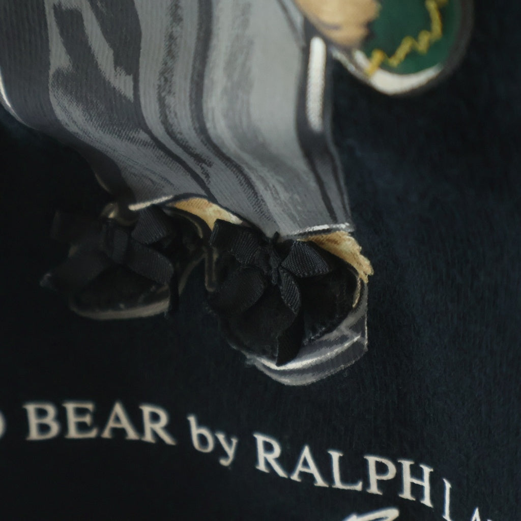 POLO RALPH LAUREN(ポロラルフローレン) POLO BEAR ポロベアープリント クルーネックスウェットシャツ トレーナー レディース ブラック