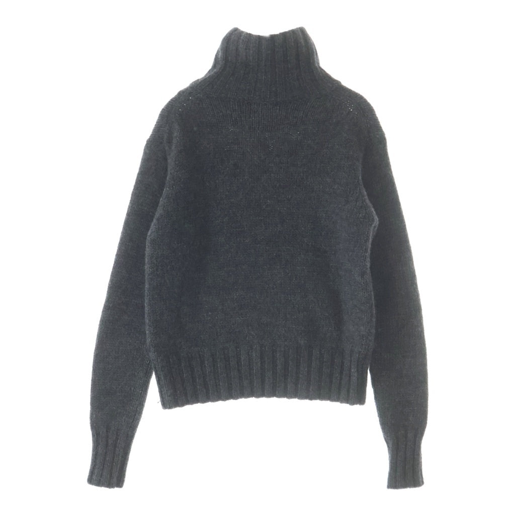 POLO RALPH LAUREN(ポロラルフローレン) 星条旗ビーズエンブロイダリー タートルネックセーター ニット レディース グレー