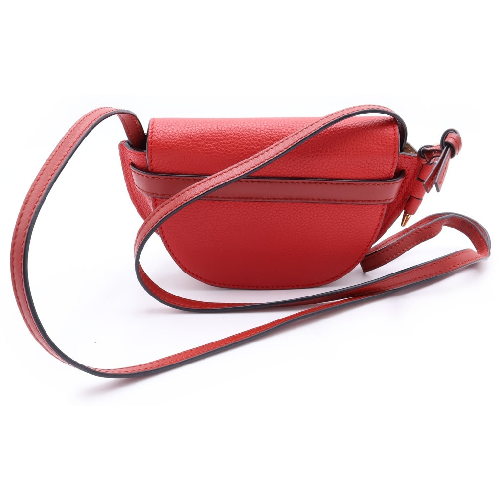 LOEWE(ロエベ) ゲート ミニ レザーショルダーバッグ レッド 321.12.U62