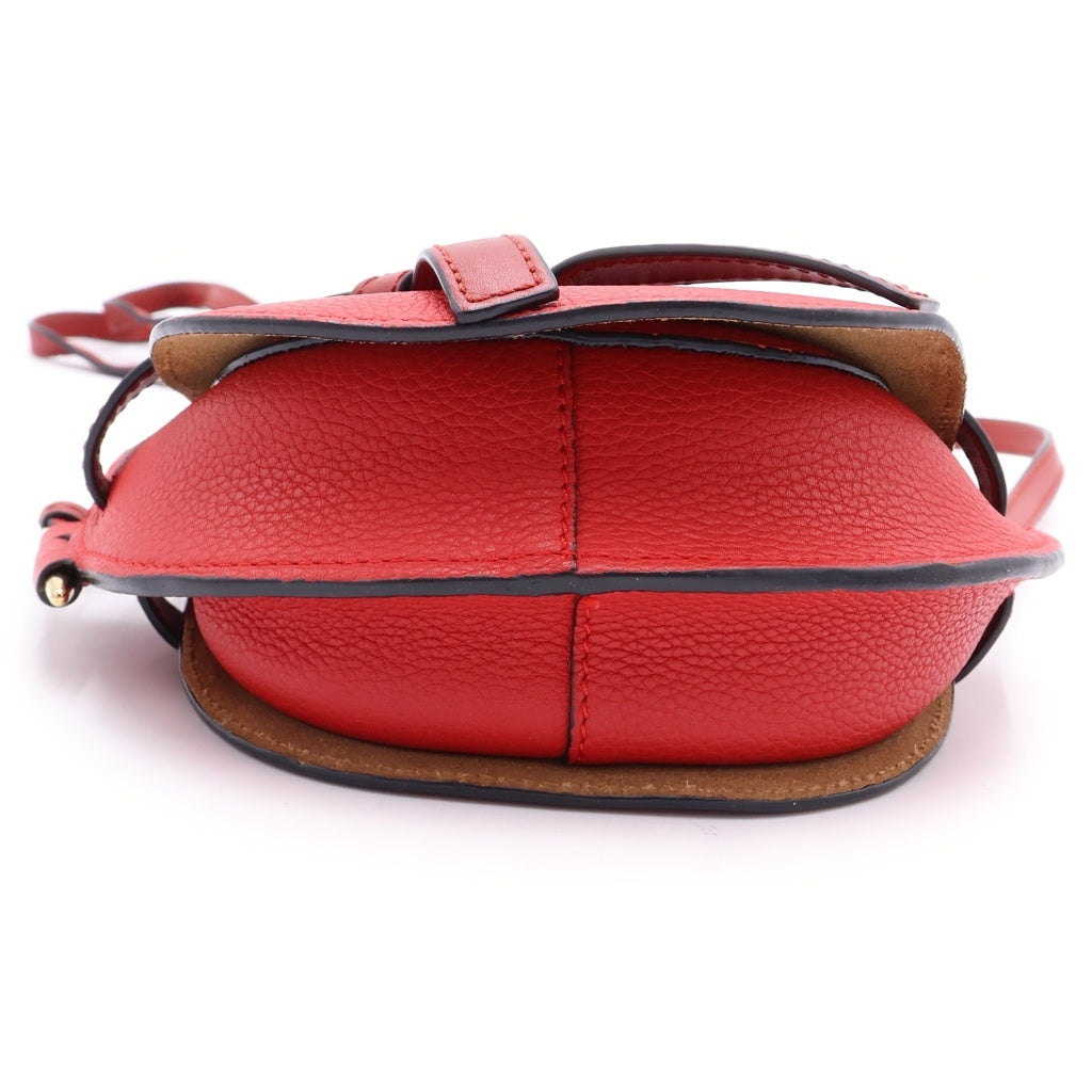LOEWE(ロエベ) ゲート ミニ レザーショルダーバッグ レッド 321.12.U62