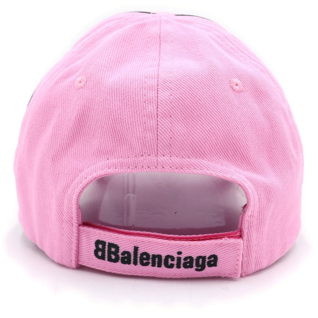 BALENCIAGA(バレンシアガ) 24SS PARIS SOCCER CAP ロゴエンブロイダリー パリスサッカーキャップ 帽子 ピンク 778787