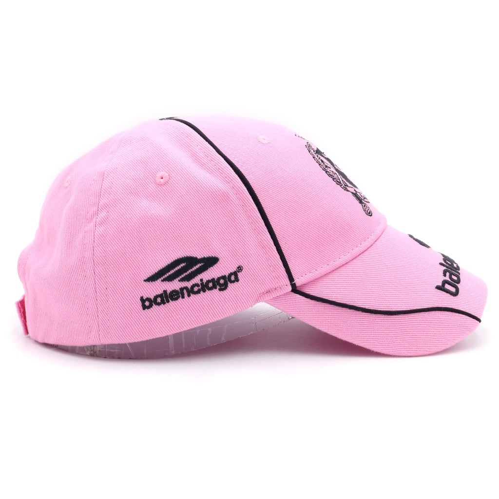 BALENCIAGA(バレンシアガ) 24SS PARIS SOCCER CAP ロゴエンブロイダリー パリスサッカーキャップ 帽子 ピンク 778787