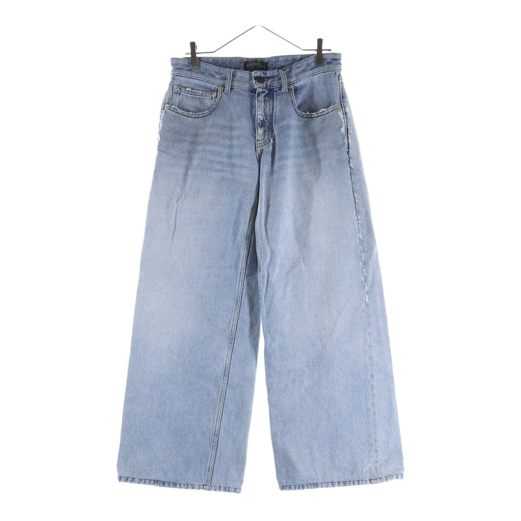 BALENCIAGA(バレンシアガ) 24AW WIDE LEG BAGGY PANTS ワイドレッグバギー デニムパンツ インディゴ 824300 TSW82