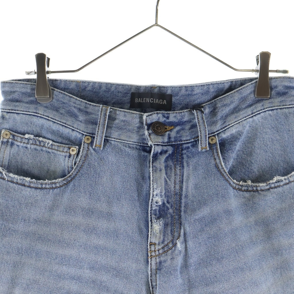BALENCIAGA(バレンシアガ) 24AW WIDE LEG BAGGY PANTS ワイドレッグバギー デニムパンツ インディゴ 824300 TSW82