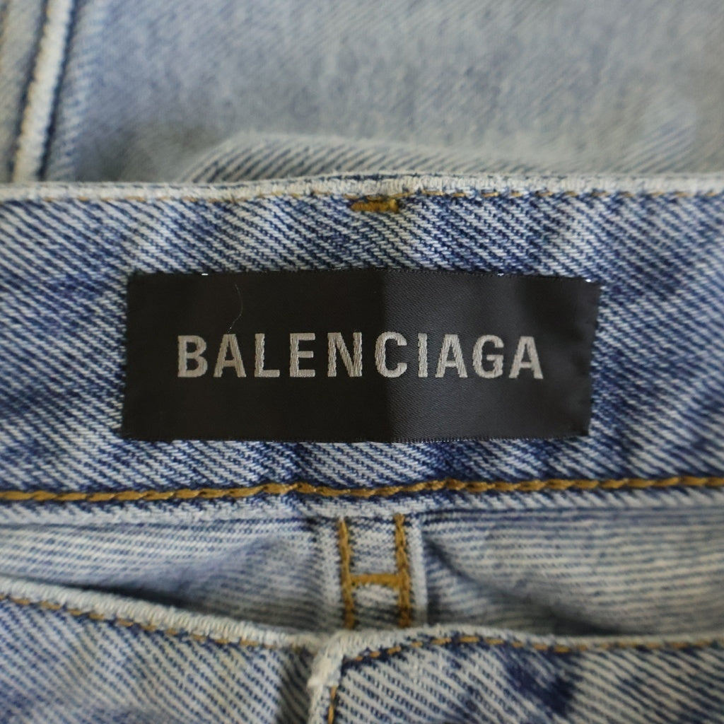 BALENCIAGA(バレンシアガ) 24AW WIDE LEG BAGGY PANTS ワイドレッグバギー デニムパンツ インディゴ 824300 TSW82