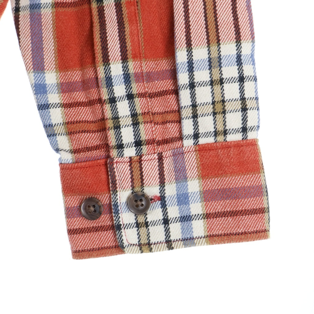 HUMAN MADE(ヒューマンメイド) CHECK SHIRT ハートワッペン フランネル チェックシャツ レッド HM31SH004