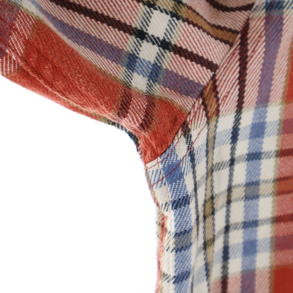 HUMAN MADE(ヒューマンメイド) CHECK SHIRT ハートワッペン フランネル チェックシャツ レッド HM31SH004