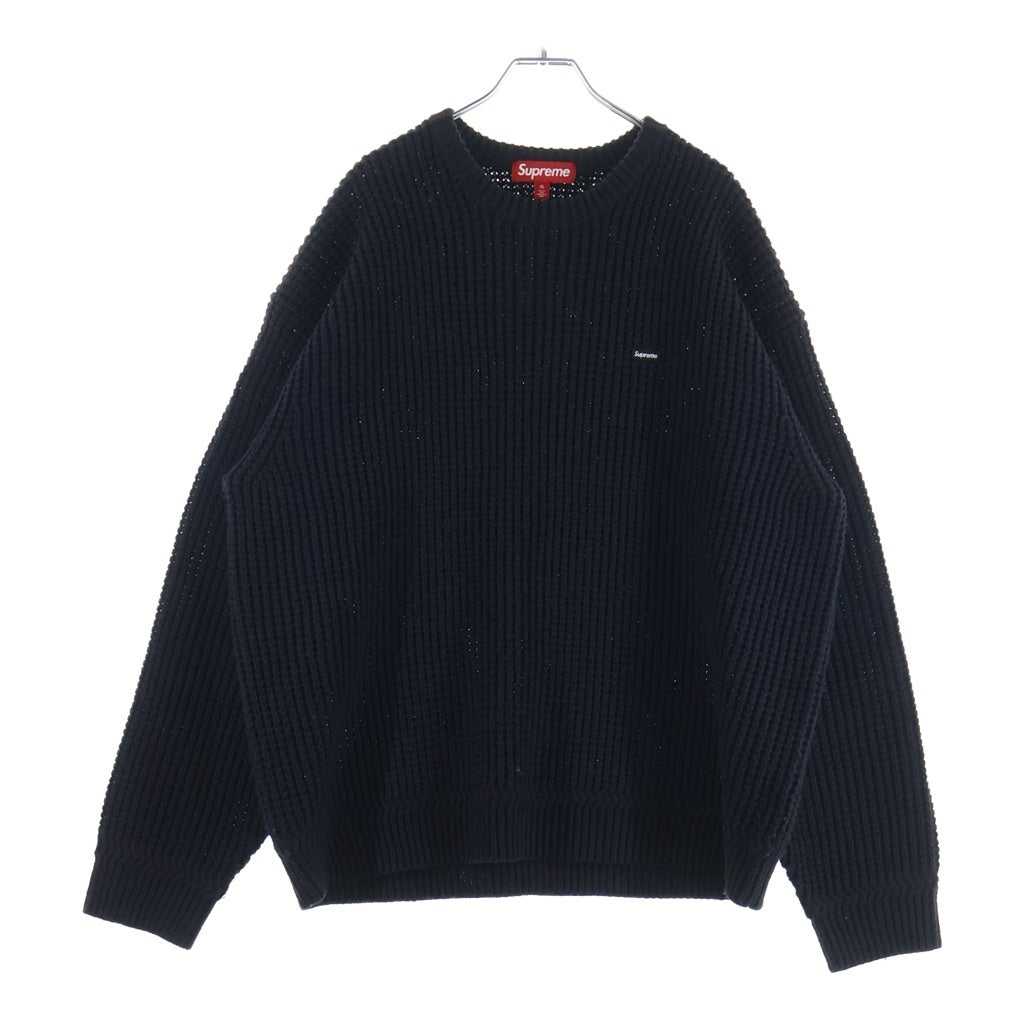 SUPREME(シュプリーム) 24AW Waffle Small Box Sweater ワッフル スモールボックスセーター ブラック