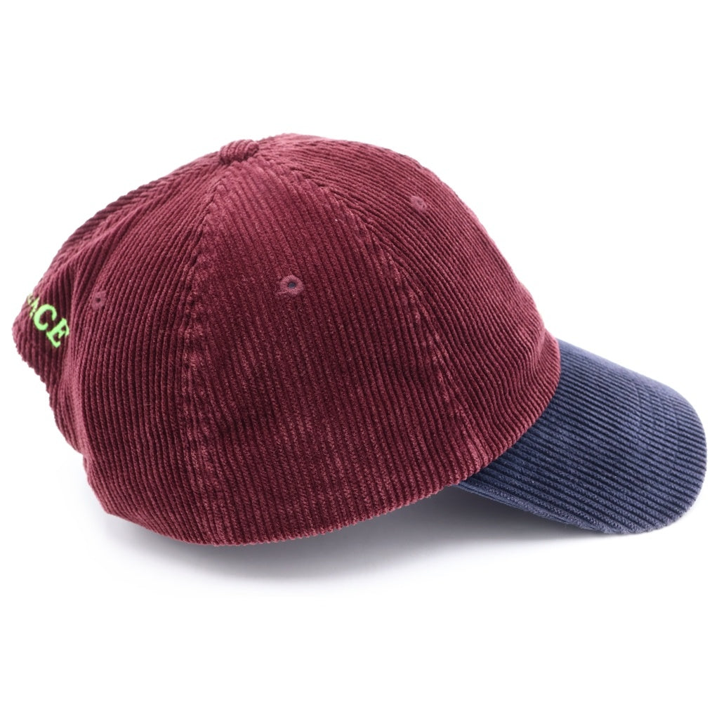 Palace Skateboards(パレススケートボーズ) ×RARPH LAUREN CLASSIC POLO CAP CORDUROY ポロ ラルフローレン コーデュロイキャップ バーガンディ レディース