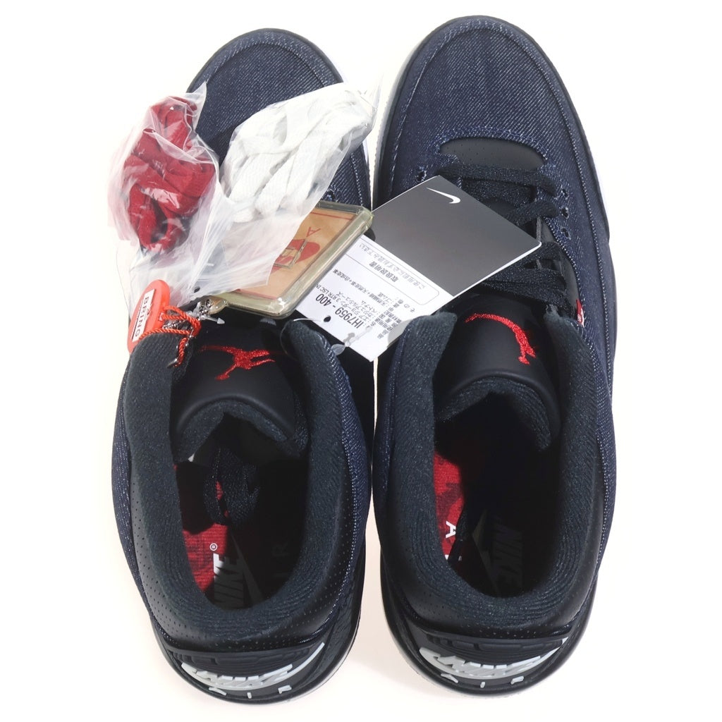 NIKE(ナイキ) ×Levi's AIR JORDAN 3 RETRO LSC INDIGO SP リーバイス エアジョーダン3 ミッドカットスニーカー インディゴ US11/29cm IH7959-400