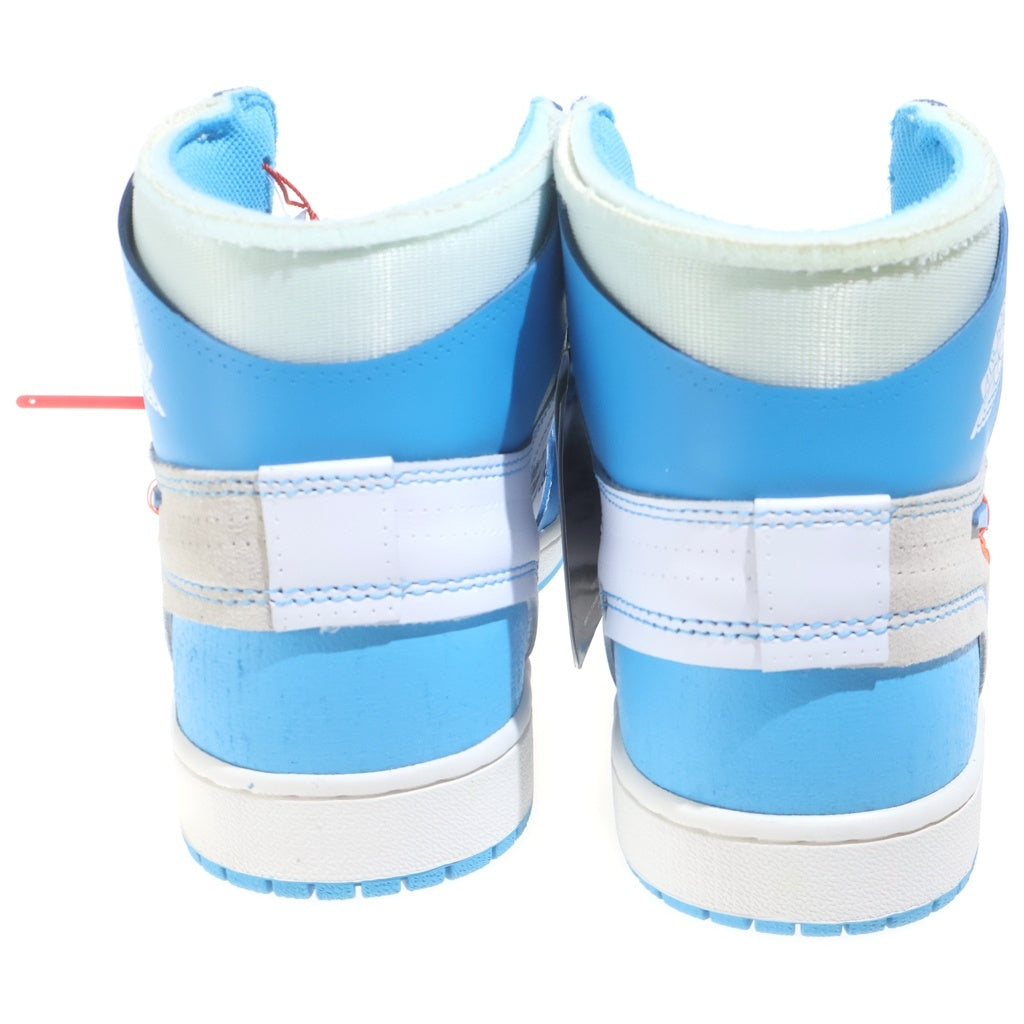 NIKE(ナイキ) ×OFF-WHITE AIR JORDAN 1 POWDER BLUE UNC オフホワイト エアジョーダン1 パウダーブルー ハイカットスニーカー ホワイト/ブルー US11/29cm AQ0818-148