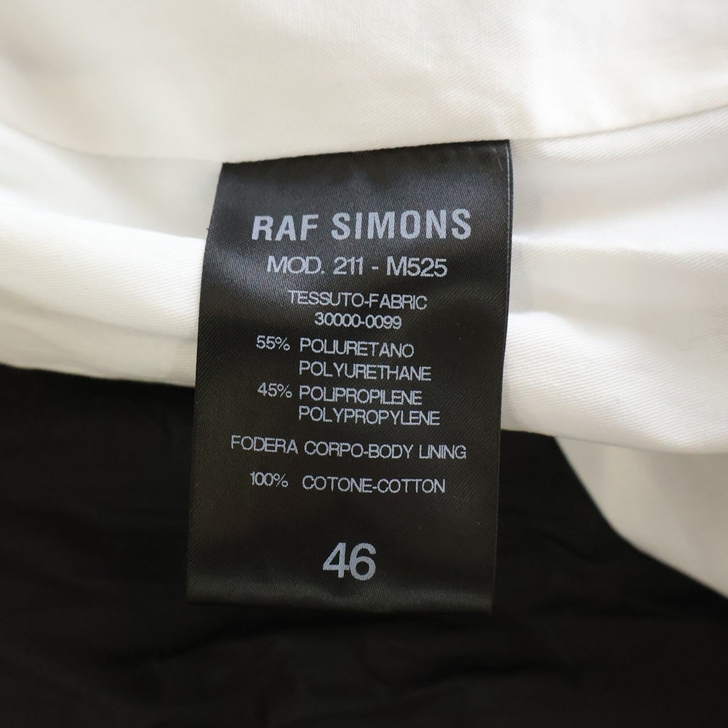 RAF SIMONS(ラフシモンズ) 21SS Nylon Big Blazer Jacket オーバーサイズテーラードジャケット ブラック 211-M525
