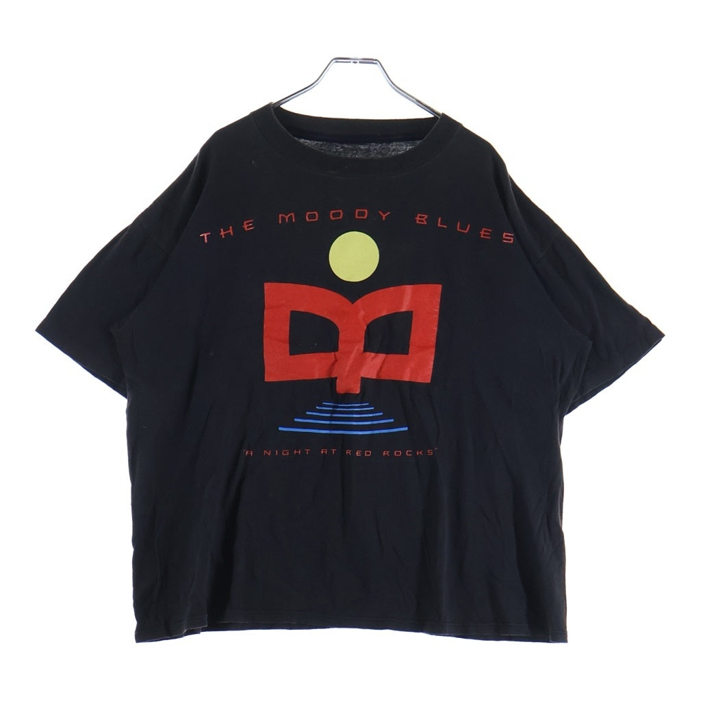 VINTAGE(ヴィンテージ) 90S VINTAGE THE MOODY BLUES A NIGHT AT RED ROCKS TOUR TEE 1993 ヴィンテージ ムーディブルース 両面プリントTシャツ 半袖クルーネックカットソー ブラック