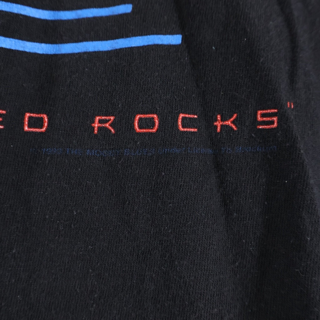VINTAGE(ヴィンテージ) 90S VINTAGE THE MOODY BLUES A NIGHT AT RED ROCKS TOUR TEE 1993 ヴィンテージ ムーディブルース 両面プリントTシャツ 半袖クルーネックカットソー ブラック