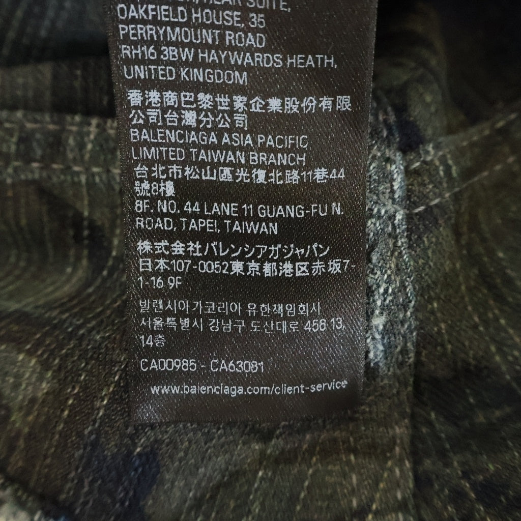 BALENCIAGA(バレンシアガ) 25AW BAGGY PANTS ダメージ加工 総柄 ワイドバギーデニムパンツ インディゴ 849948 TTW82