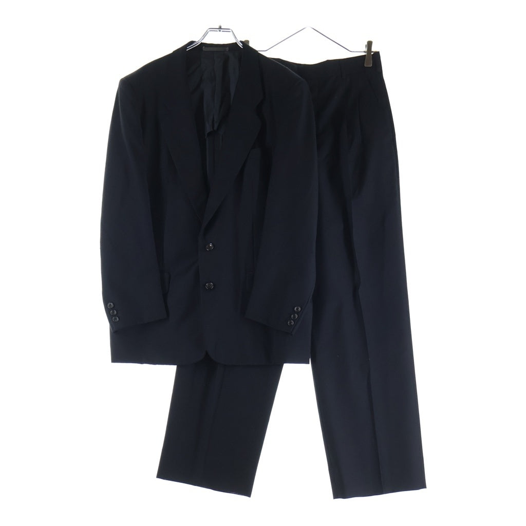 COMME des GARCONS HOMME(コムデギャルソンオム) ウール シングルテーラードジャケット スラックスパンツ セットアップスーツ ブラック HS-11002M