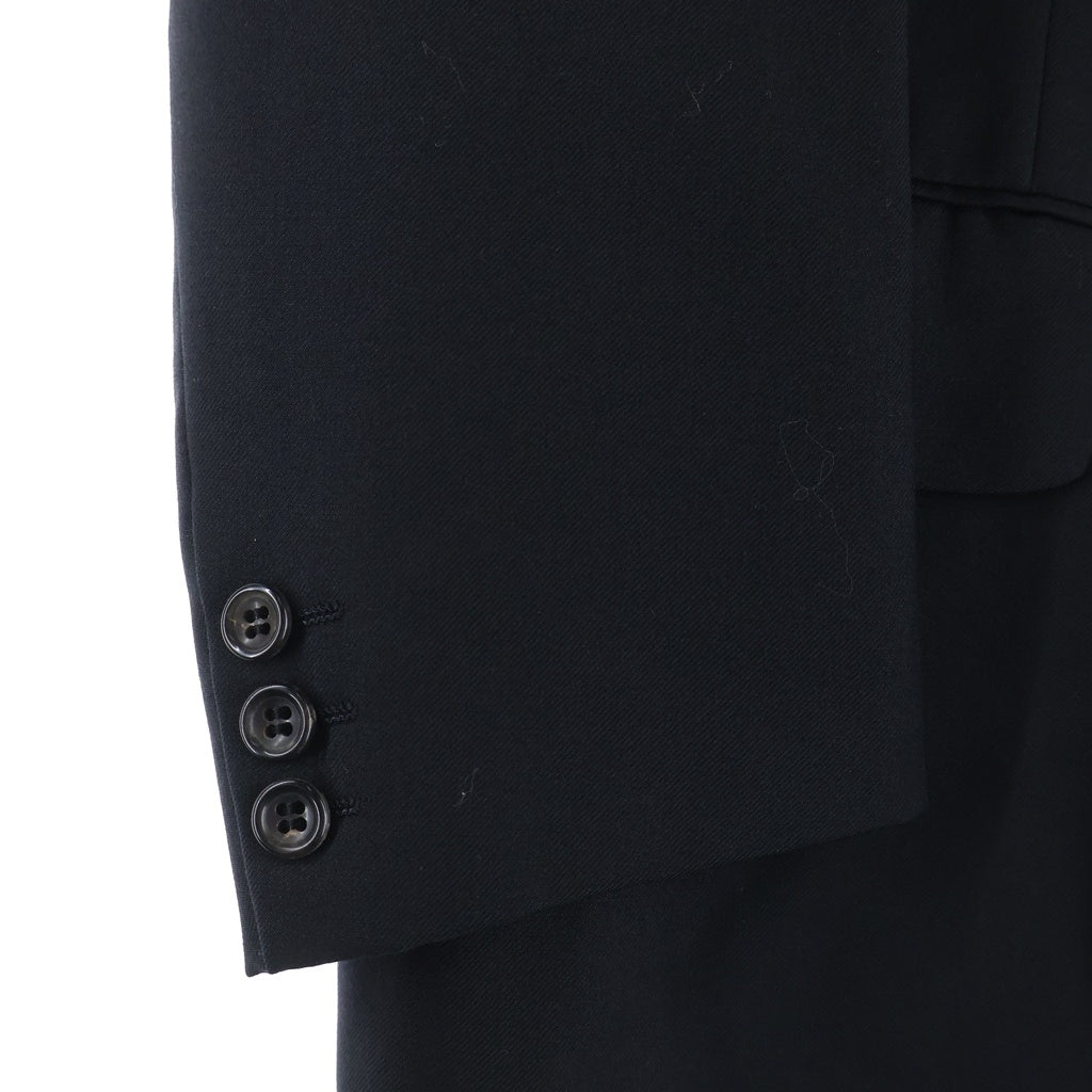 COMME des GARCONS HOMME(コムデギャルソンオム) ウール シングルテーラードジャケット スラックスパンツ セットアップスーツ ブラック HS-11002M