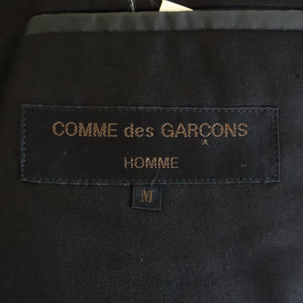 COMME des GARCONS HOMME(コムデギャルソンオム) ウール シングルテーラードジャケット スラックスパンツ セットアップスーツ ブラック HS-11002M