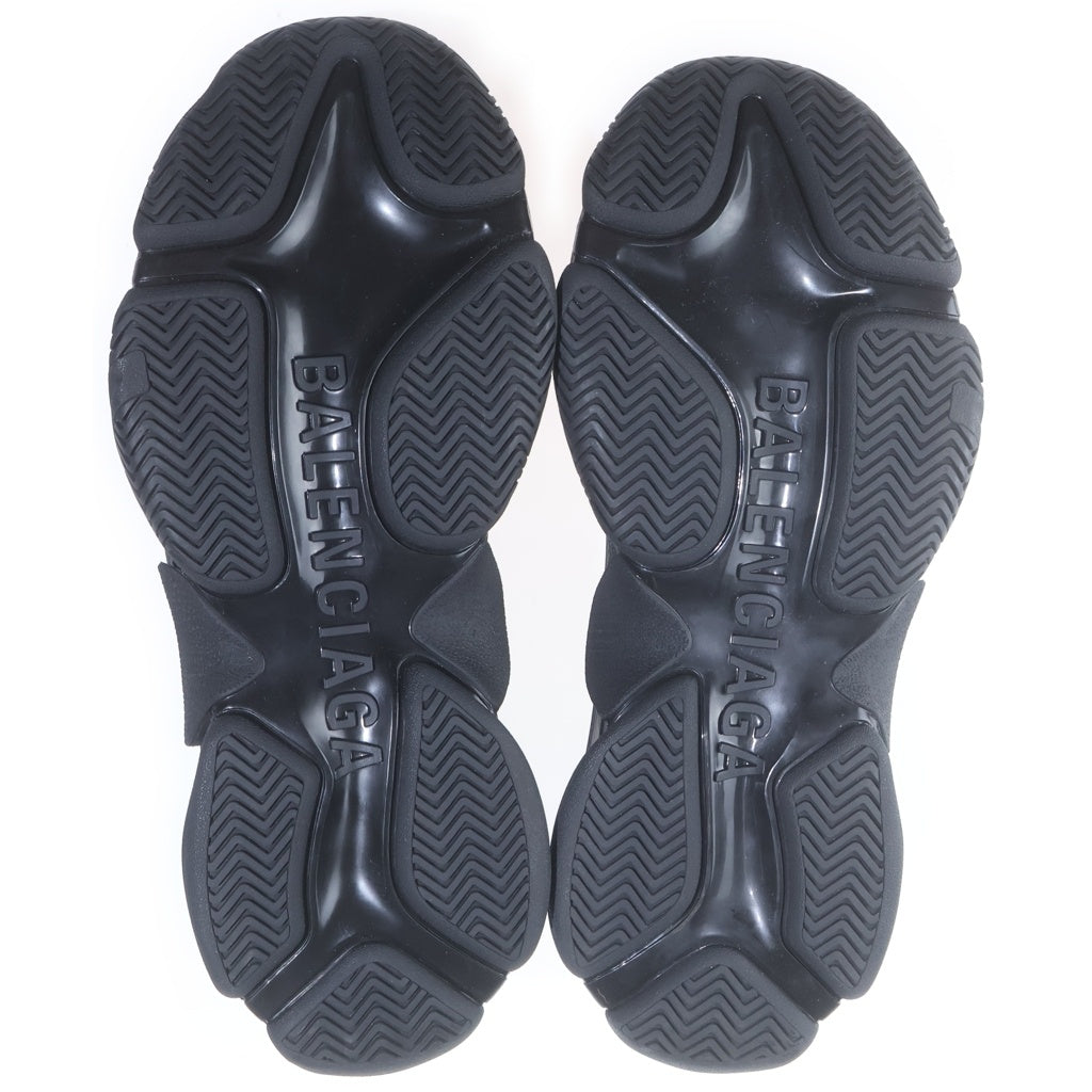 BALENCIAGA(バレンシアガ) TRIPLE-S LOGOTYPE ロゴプリント トリプルエス レザー ローカットスニーカー ブラック 536737