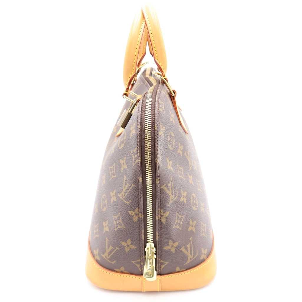 LOUIS VUITTON(ルイヴィトン) モノグラム アルマ PM PVC レザー ハンドバッグ ブラウン M51130 AR0949 レディース