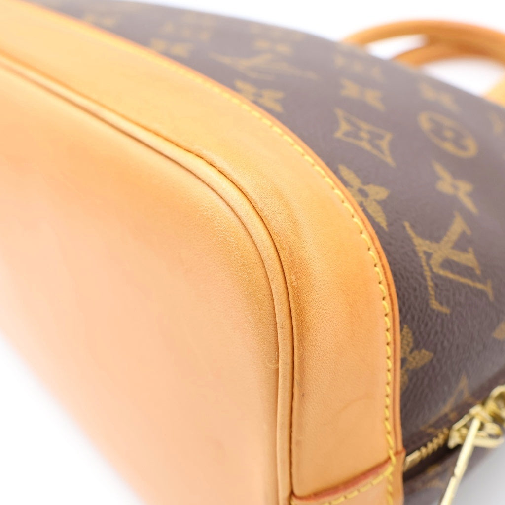 LOUIS VUITTON(ルイヴィトン) モノグラム アルマ PM PVC レザー ハンドバッグ ブラウン M51130 AR0949 レディース