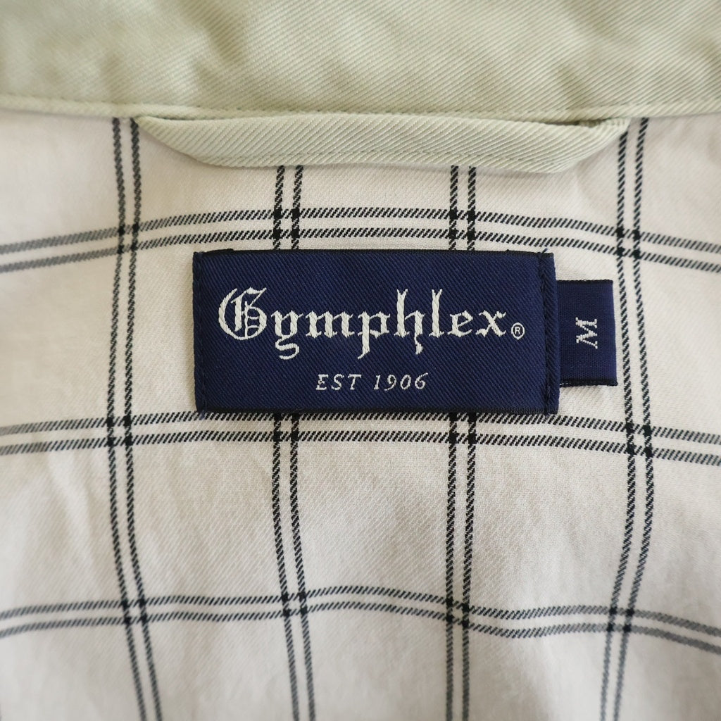 Gymphlex(ジムフレックス) ナイロン スタンドカラー ジップアップジャケット ベージュ GY-A0346