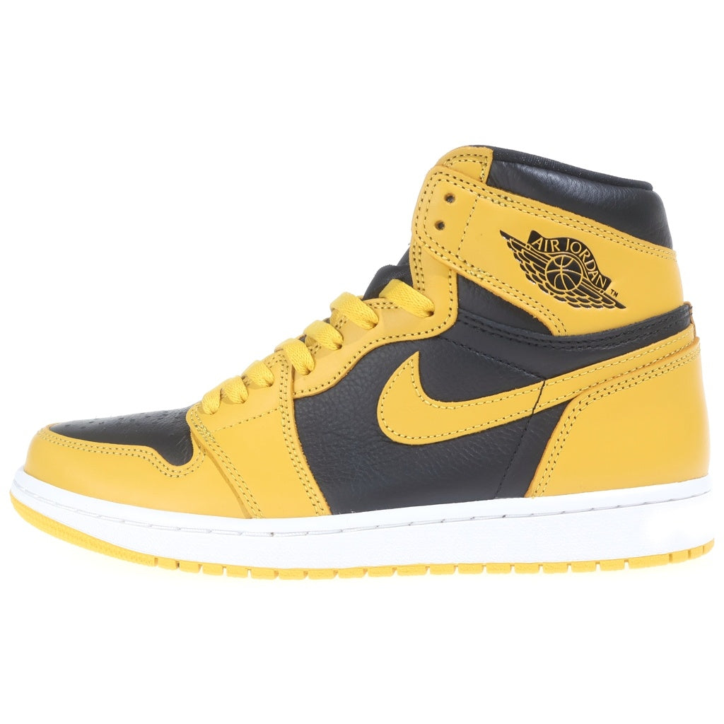 NIKE(ナイキ) AIR JORDAN 1 RETRO HIGH OG POLLEN エアジョーダン1 レトロ パラン ハイカットスニーカー イエロー/ブラック US9.5/27.5cm 555088-701
