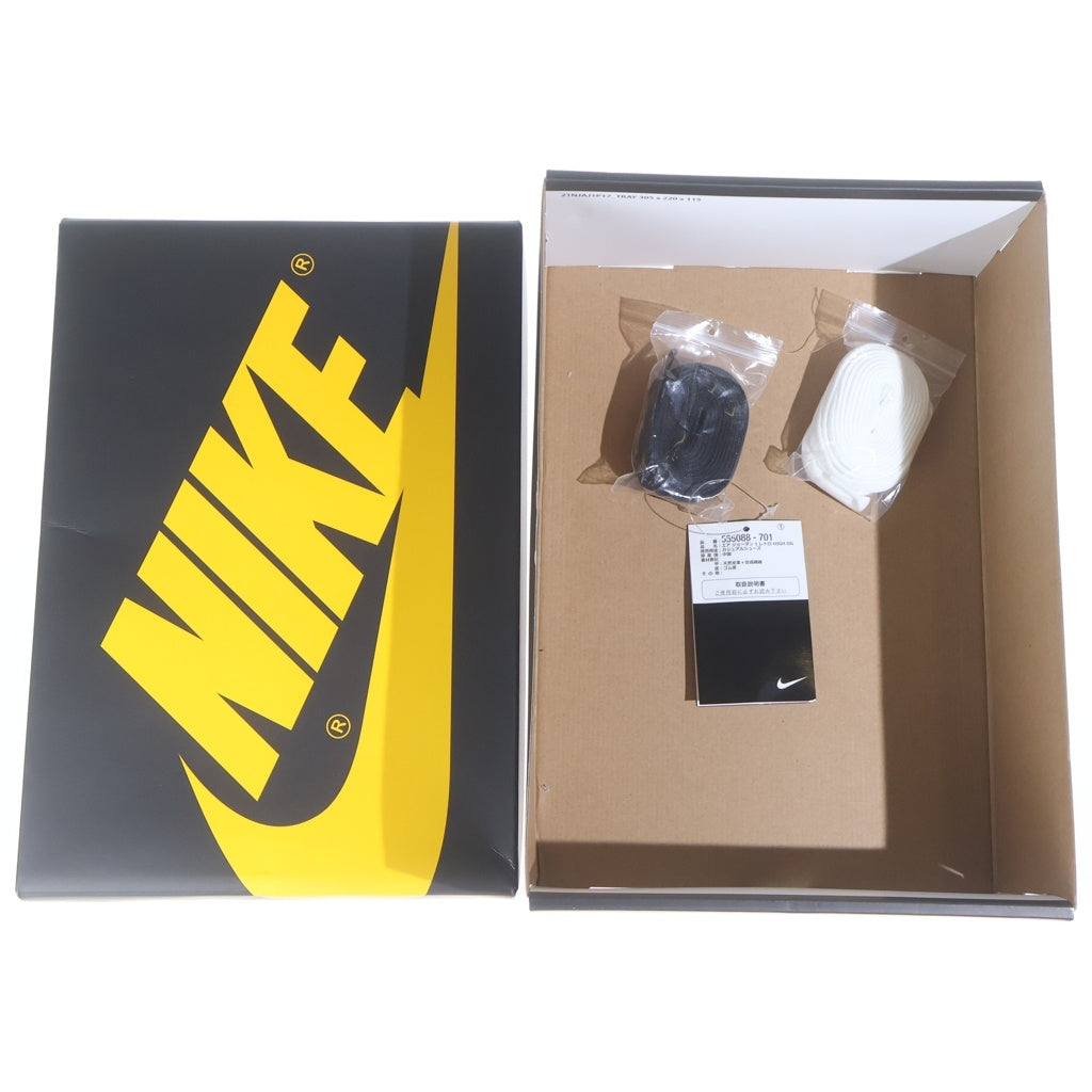 NIKE(ナイキ) AIR JORDAN 1 RETRO HIGH OG POLLEN エアジョーダン1 レトロ パラン ハイカットスニーカー イエロー/ブラック US9.5/27.5cm 555088-701