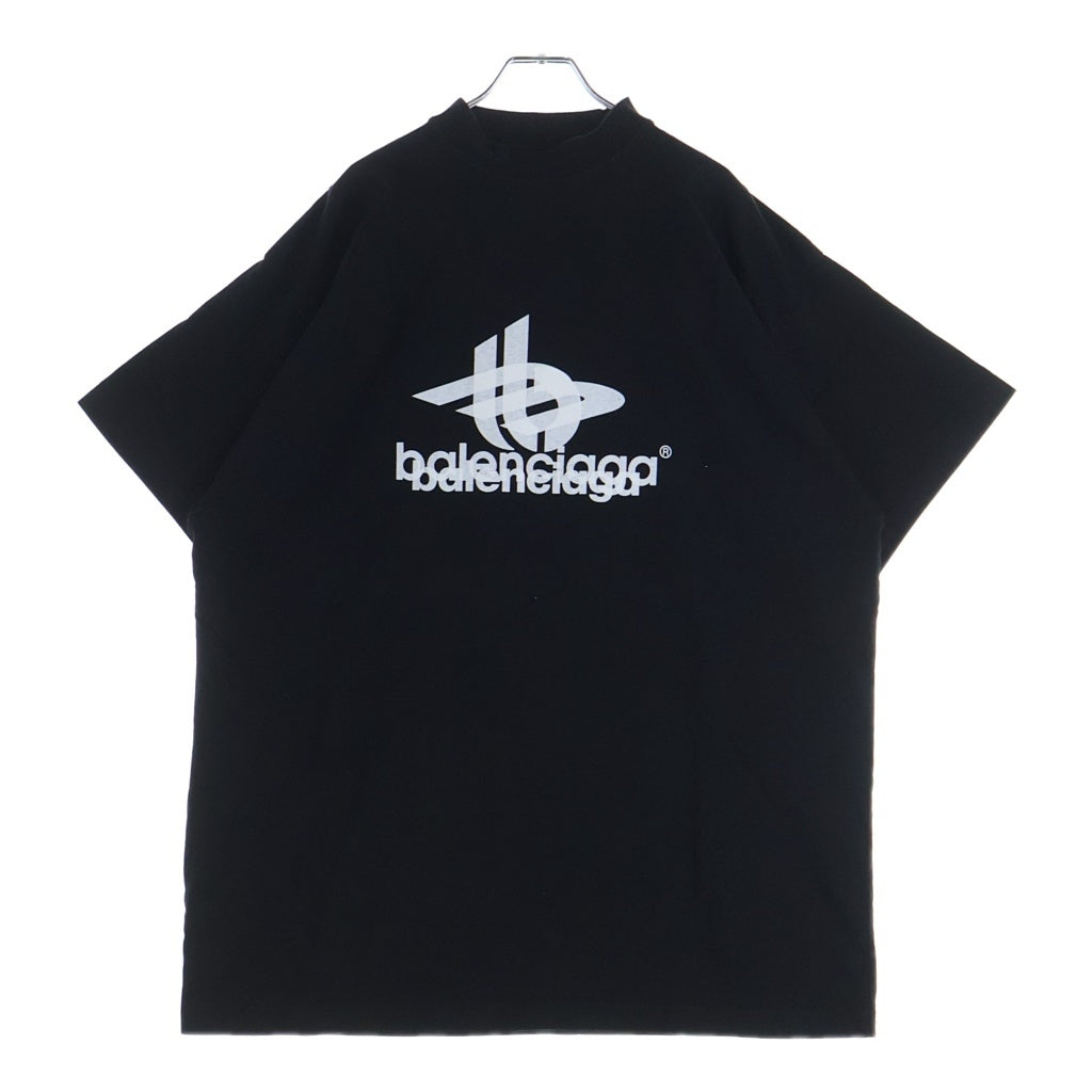 BALENCIAGA(バレンシアガ) 23AW LAYERED SPORTS LOGO TEE レイヤードスポーツロゴ クルーネック半袖Tシャツ カットソー ブラック 739028 TPVF2