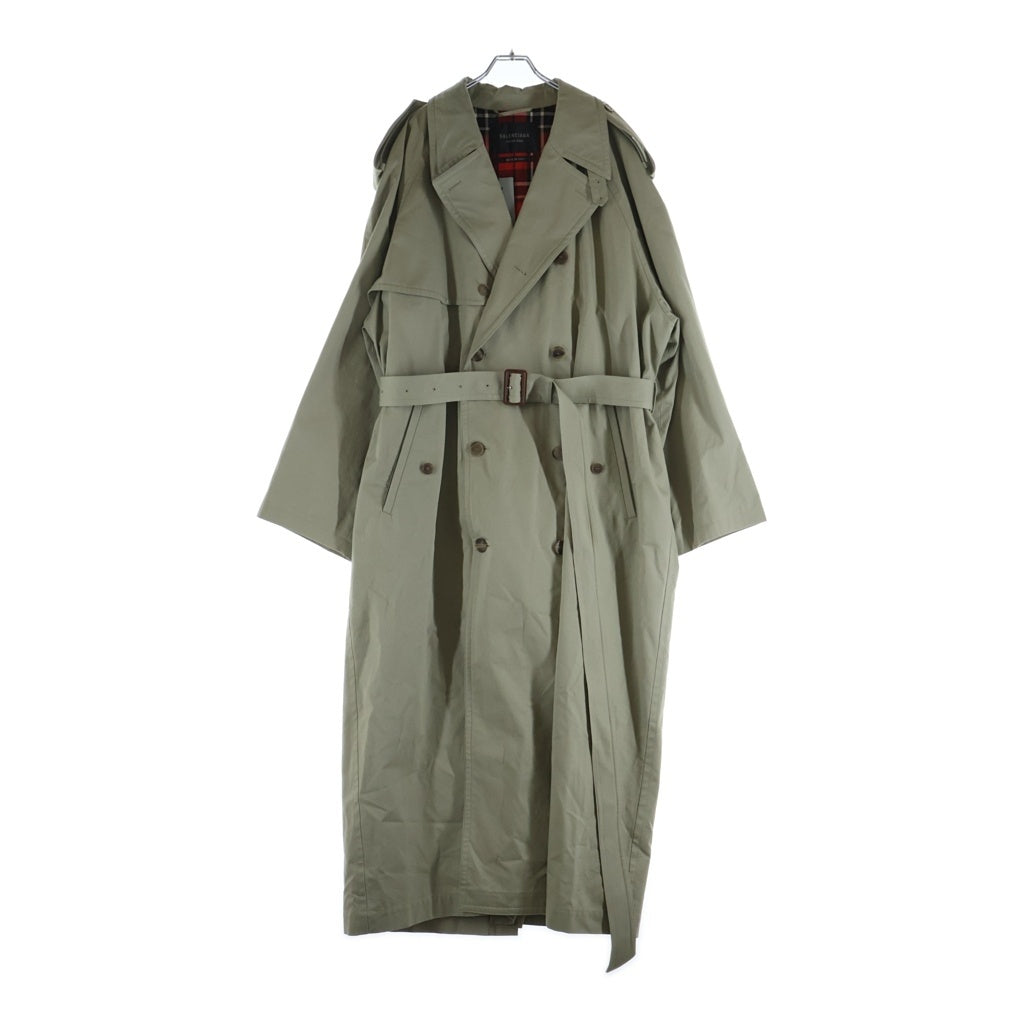 BALENCIAGA(バレンシアガ) 23AW MILITARY BELTED MAXI TRENCH CORT ミリタリー ベルテッド マキシ丈 オーバーサイズトレンチコート ベージュ 776657