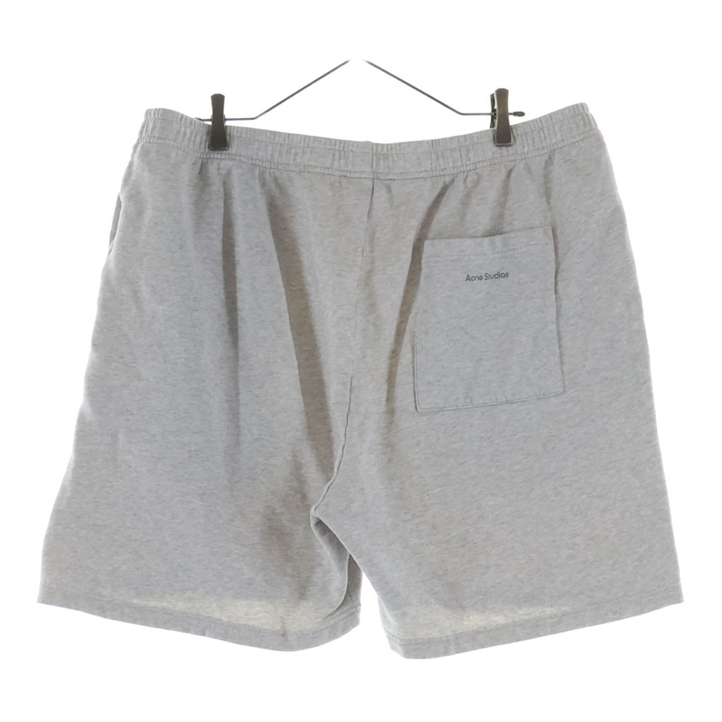 Acne Studios(アクネ ストゥディオズ) フェイスロゴ スウェットショーツ ハーフパンツ グレー FA-UX-SHOR000066
