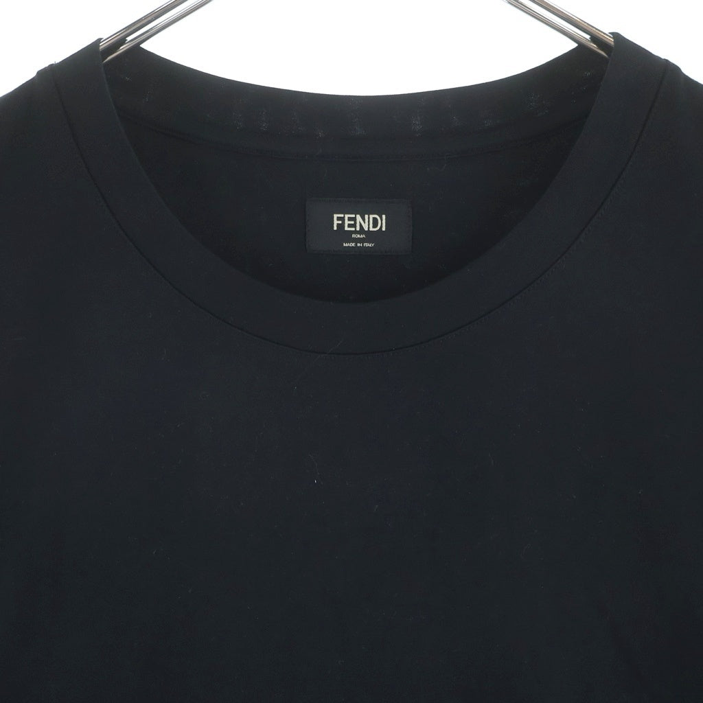 FENDI(フェンディ) STAFF ONLY スタッフオンリー バックプリントTシャツ 半袖クルーネックカットソー ブラック FY0936 AR74