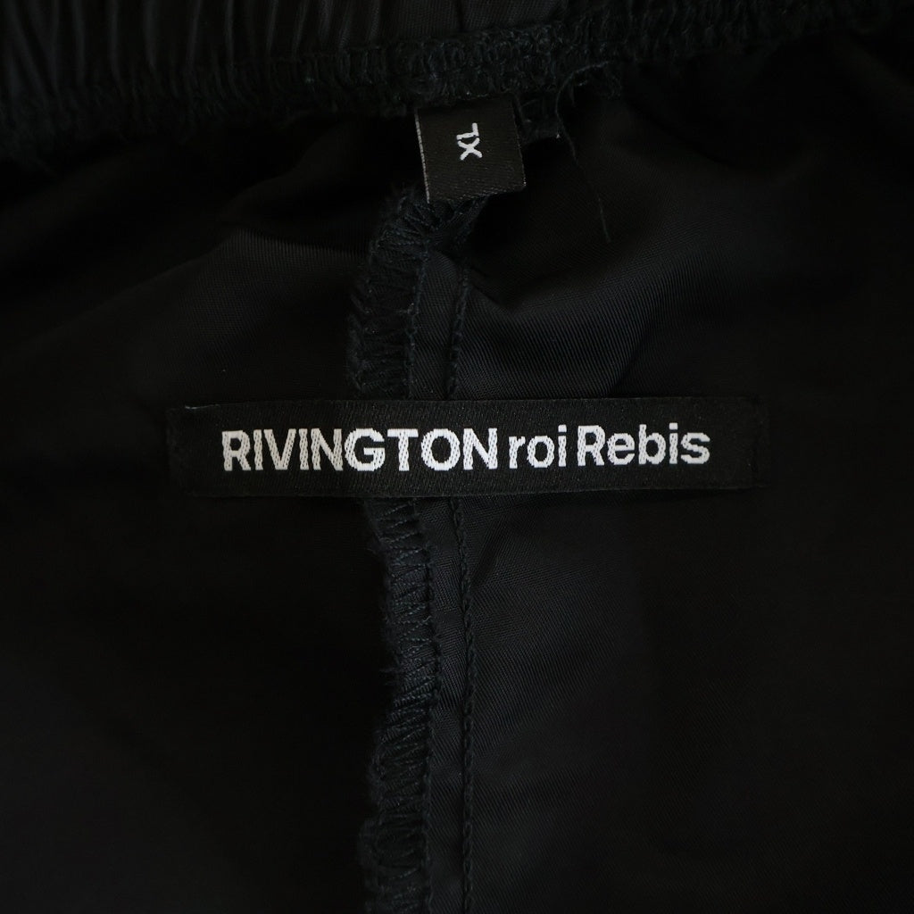 RRR123 RIVINGTON roi Rebis(リヴィントンロイレビス) APOSTOLIC TRACK PANT アポスティック サイトライン トラックパンツ ブラック