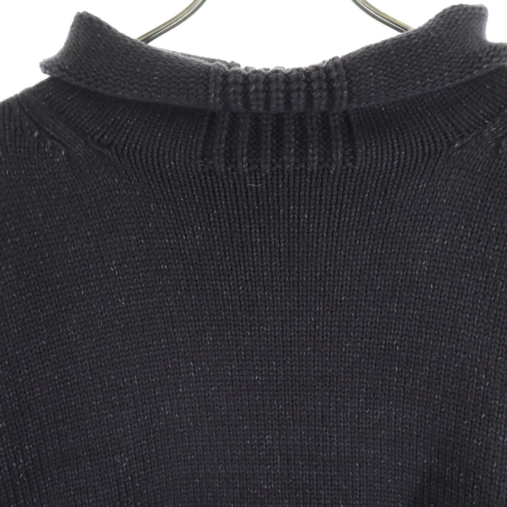 Acne Studios(アクネ ストゥディオズ) バックロゴ刺繍 タートルネック オーバーサイズニットセーター チャコールグレー FN-MN-KNIT000560