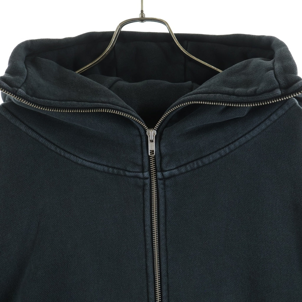 entire studios(エンタイア スタジオ) FULL ZIP HOODIE フルジップフーディー スウェットパーカー ブラック ES2106 P0040