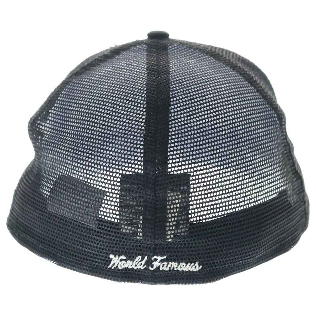 SUPREME(シュプリーム) 23SS ×NEW ERA Box Logo Mesh Back ニューエラ ボックスロゴ 6パネル メッシュベースボールキャップ 帽子 ブラック