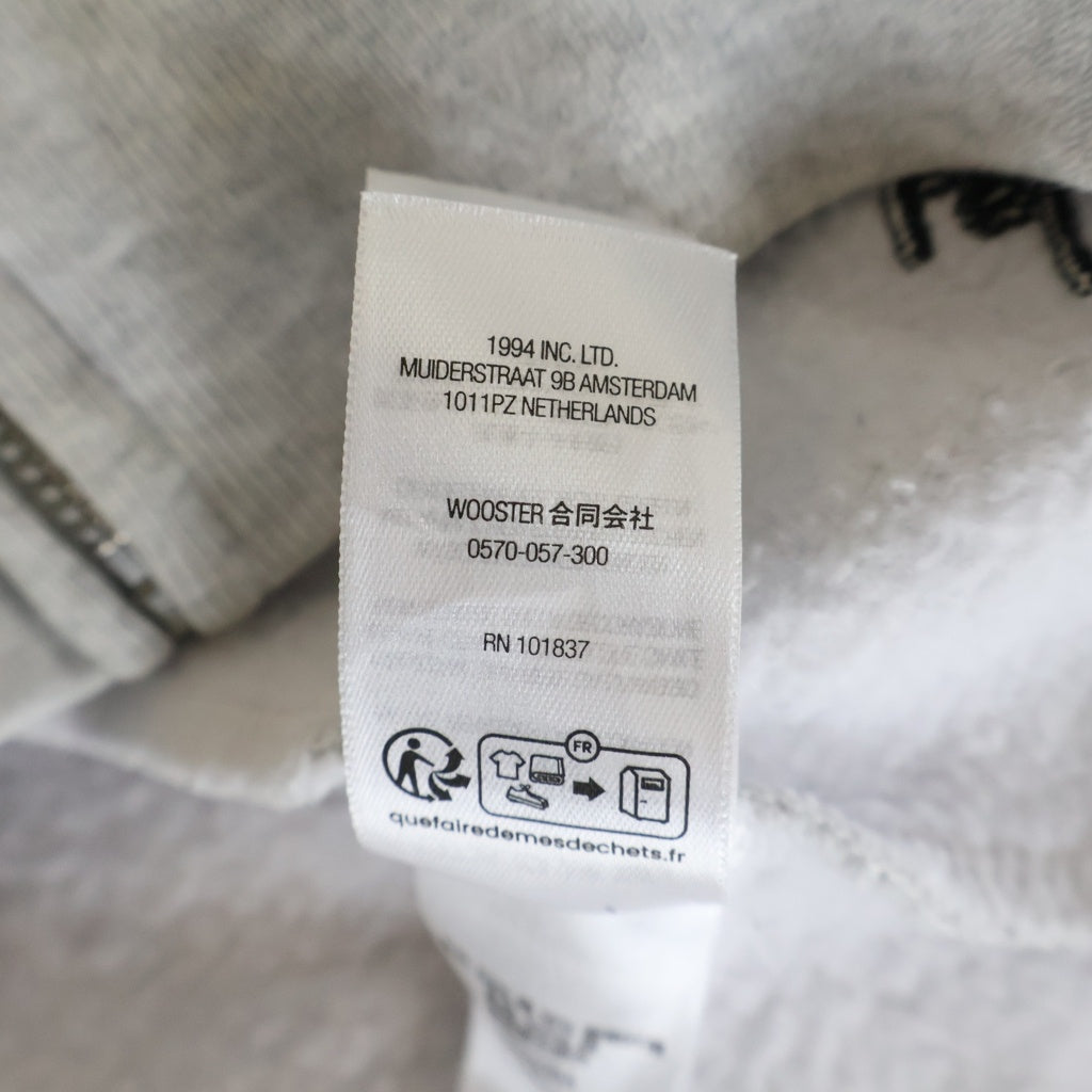 SUPREME(シュプリーム) 25AW 176 Zip Up Hooded Sweatshirt ジップアップ ロゴエンブロイダリー フーデッドスウェットシャツ パーカー ホワイト