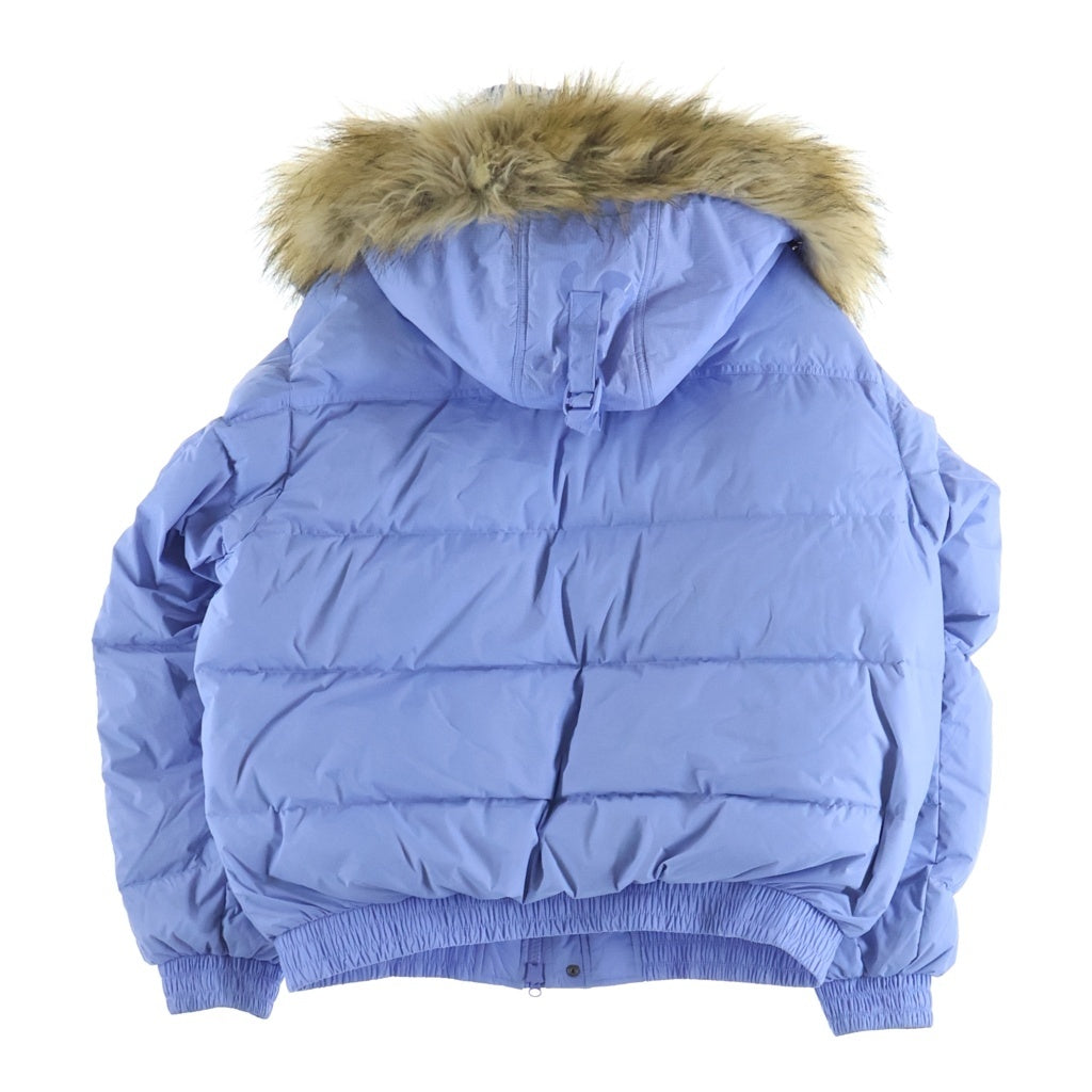 SUPREME(シュプリーム) 25AW Facemask 700-Fill Down Puffer Jacket フェイスマスク 700フィル ファーフーデッド ダウンジャケット ブルー
