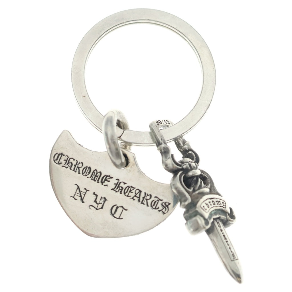 CHROME HEARTS(クロムハーツ) SHIELD&No5 DGGR ニューヨーク限定 シールド #5ダガーキーリング シルバー