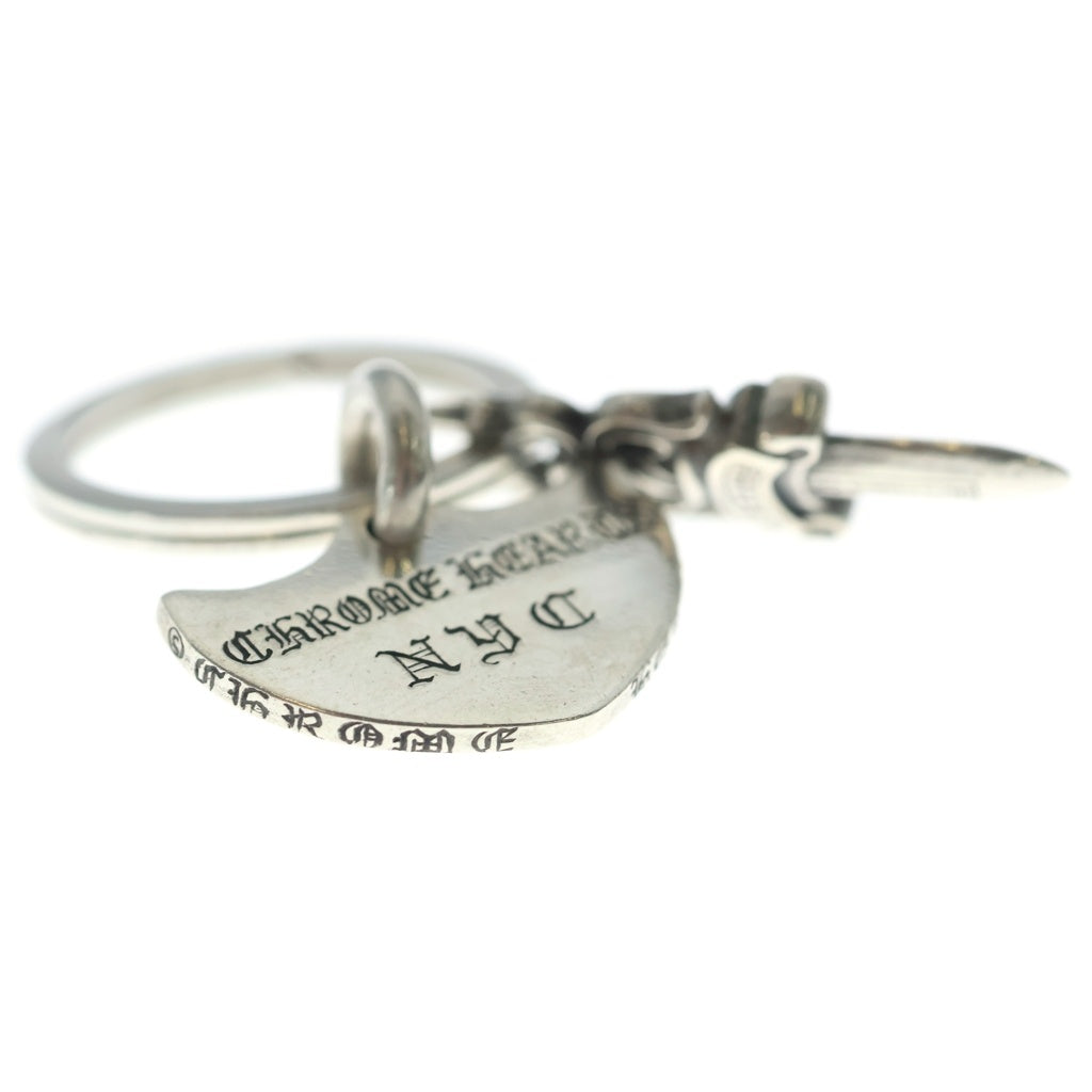 CHROME HEARTS(クロムハーツ) SHIELD&No5 DGGR ニューヨーク限定 シールド #5ダガーキーリング シルバー