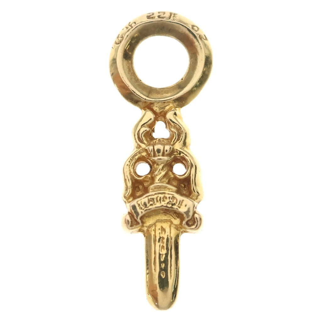 CHROME HEARTS(クロムハーツ) 22K STACK DAGGER/ダガースタックチャーム ネックレストップ ゴールド