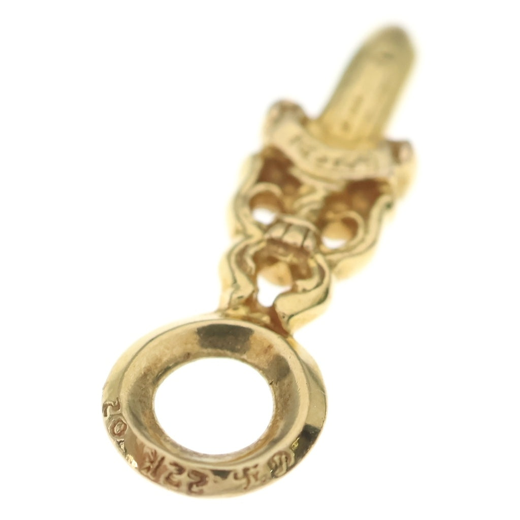 CHROME HEARTS(クロムハーツ) 22K STACK DAGGER/ダガースタックチャーム ネックレストップ ゴールド