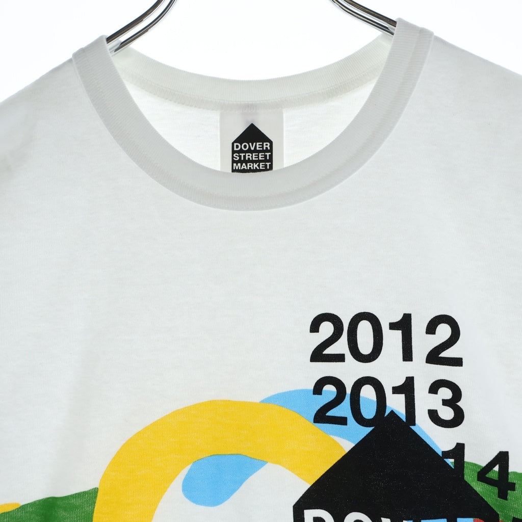 GUCCI(グッチ) ×DOVER STREET MARKET GINZA 10TH ANNIVERSARY TEE ドーバーストリートマーケット銀座 10周年記念 クルーネック半袖Tシャツ カットソー ホワイト 745252 XJFJ8