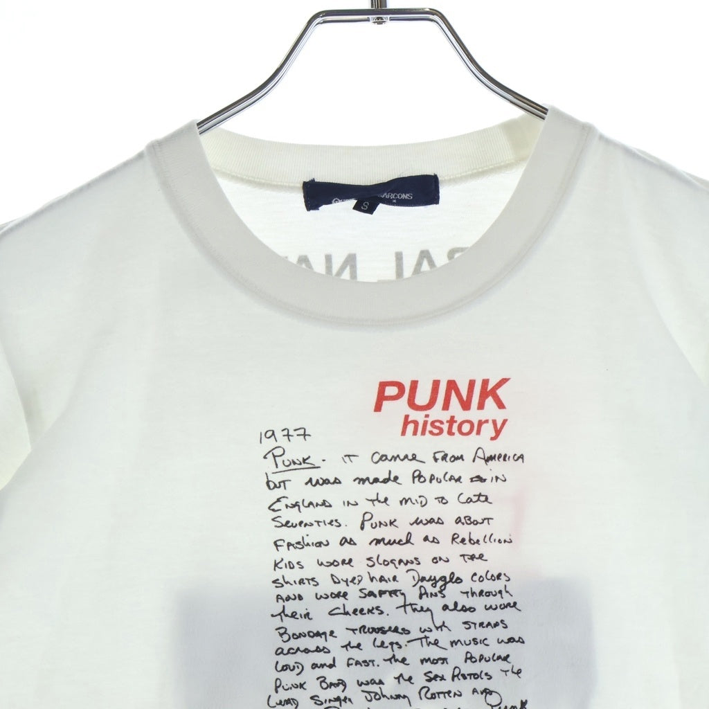 COMME des GARCONS(コムデギャルソン) 02AW AD2002 ×GENE KRELL T-SHIRT ジーン クレル クルーネック半袖Tシャツ カットソー ホワイト KG-T003