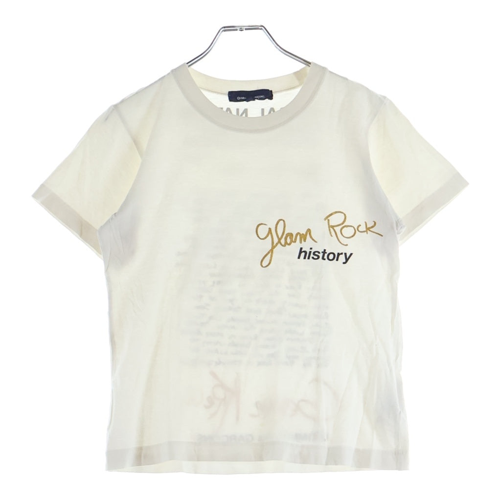 COMME des GARCONS(コムデギャルソン) 02AW AD2002 ×GENE KRELL T-SHIRT ジーン クレル クルーネック半袖Tシャツ カットソー ホワイト KG-T002